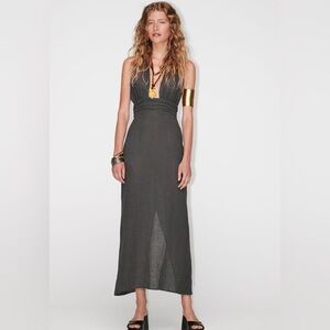 Zara size small gray halter dress